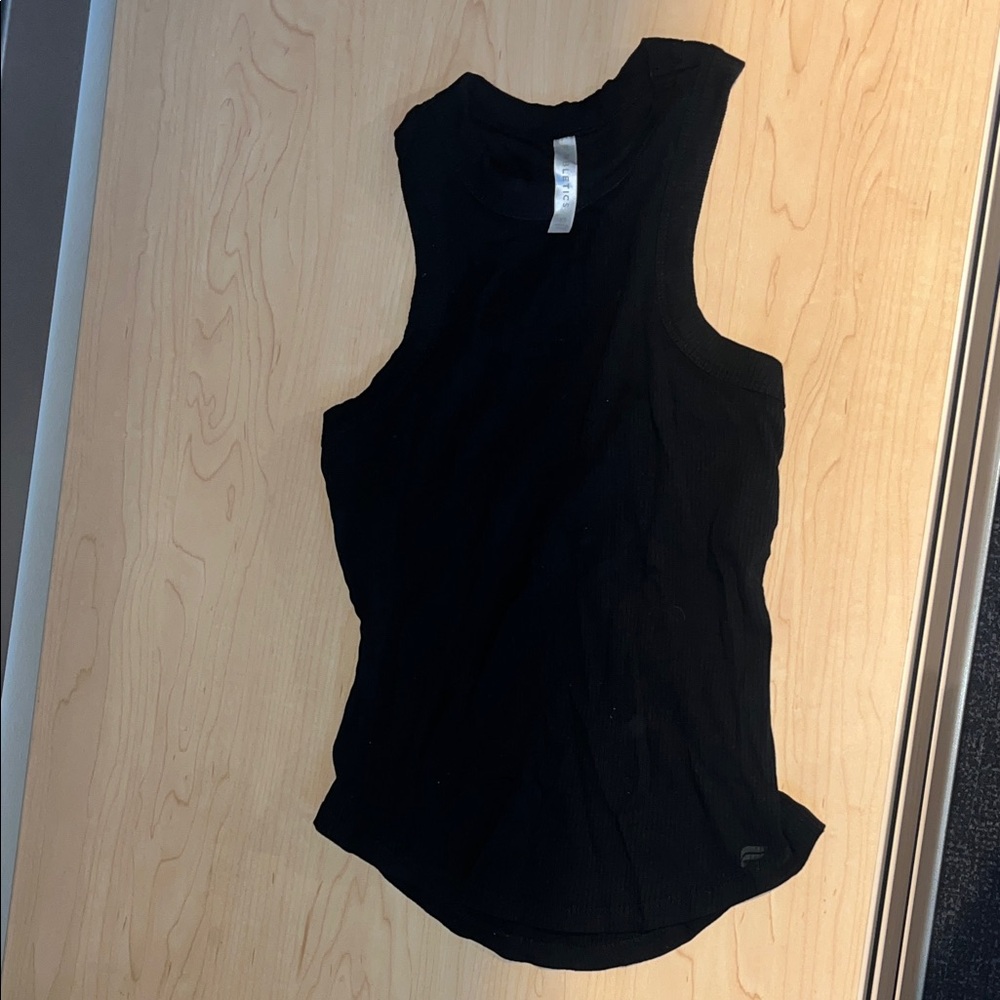 Fabletics Black Ribbed Tank Top